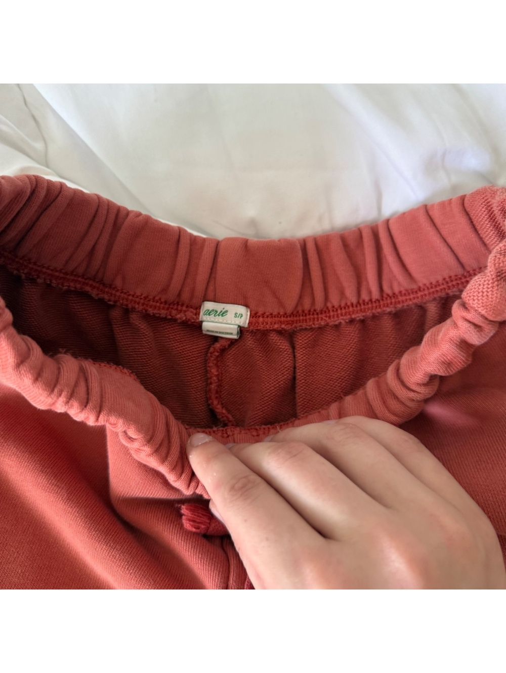 aerie burnt orange sweatpants joggers small - Picture 4 of 7